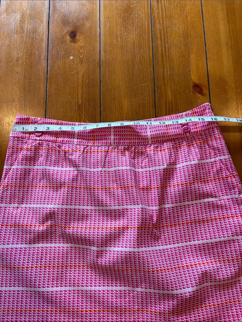 Vineyard Vines Pink White Whale Print Mini Skirt Size 8 EUC